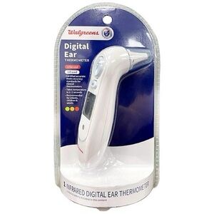 Walgreens Digital Ear Thermometer children adults LED temperature indicator